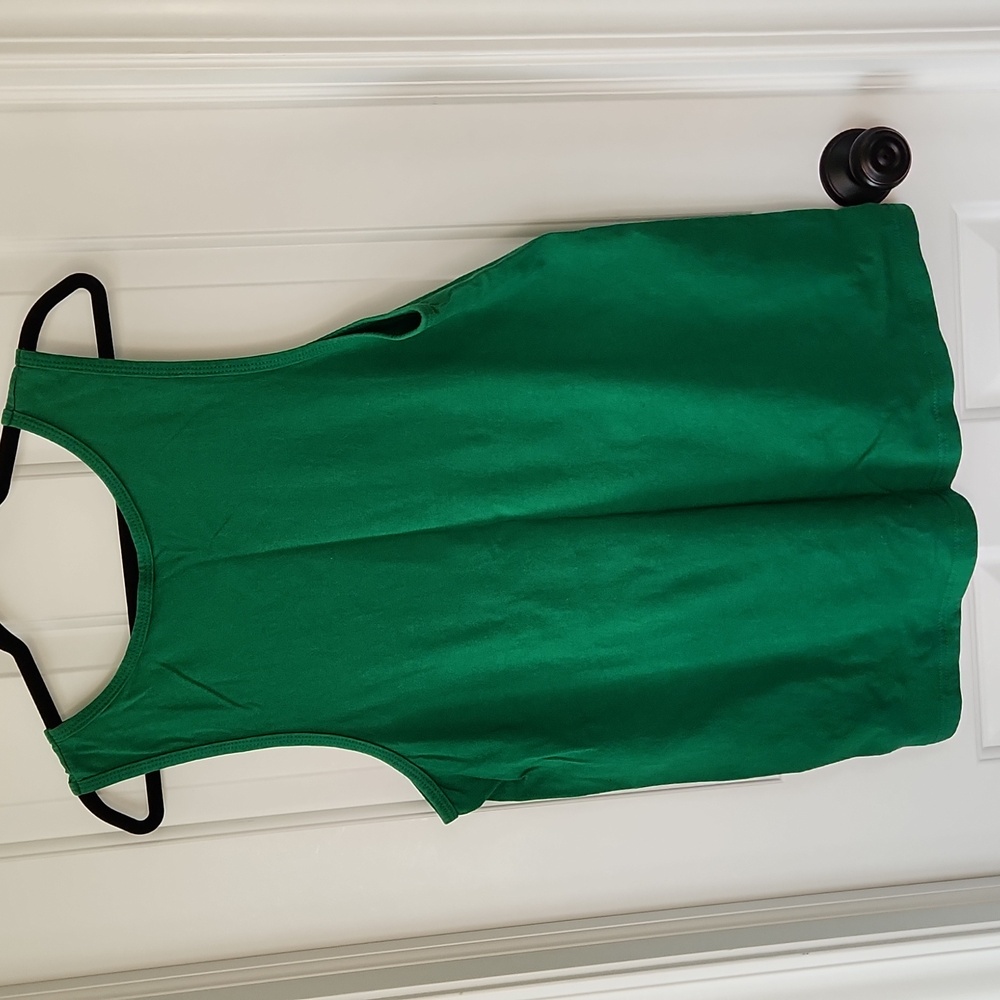 Basic Editions Emerald Green Tank Top - Picture 3 of 3